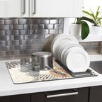 Findosom 2PCS 16" x 24" Dish Drying Mat & 24" x 5.5" Sink Splash Guard - Image 8