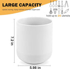 RedCall Kitchen Utensils Holder Large, Ceramic Utensil Organizer - Image 5