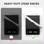 Serrated Steak Knife, Heavy Duty Kitchen Steak Knives, High End Steak Knives - Image 5