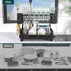 B-Land Dish Drying Rack: 2 Tier Dish Racks - Image 5