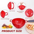 Baderke 4 Pack Mini Colander for Kitchen Plastic Berry Strainer - Image 3