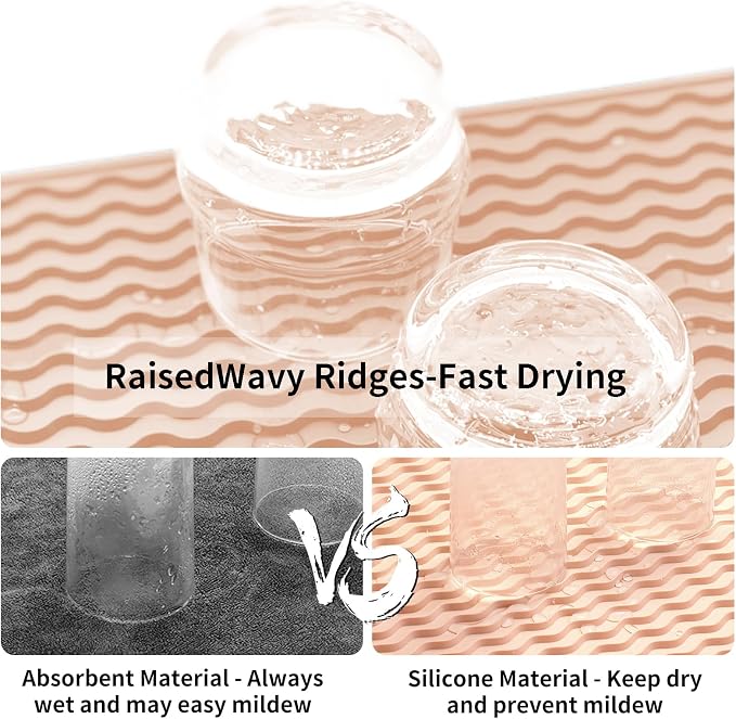 ZLR Silicone Dish Drying Mat & Heat Resistant Trivet - Image 2