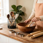 Metal Kitchen Utensil Holder for Kitchen Counter-5.43 x 5.98 inch, Fork & Knife - Image 7