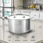 LOLYKITCH Tri-Ply Stainless Steel 5 QT Stock Pot - Image 7