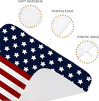 4th of July Dish Drying Mat 18x24 Inch Navy Blue Red Flag Stars Patriotic - Image 3
