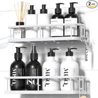 YASONIC Shower Caddy Adhesive, No Drill Bathroom Shower Organizers, by YASONIC