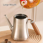 18/8 Stainless Steel Olive Oil Dispenser 1200ml/40.5oz Drip-Free Pouring Oil - Image 5