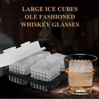 2-Inch Whiskey Ice Cubes Mold, 2 Pack Silicone Ice Cube Trays - Image 6