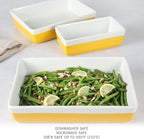 MARTHA STEWART 3-Piece Oven to Table Stoneware Bakeware Set – Baking Dish & - Image 5