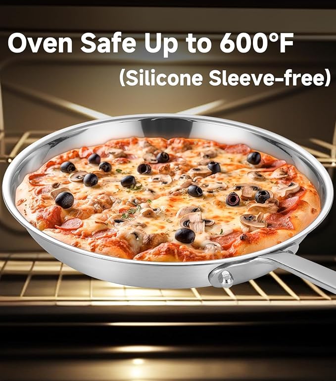 LOLIKITCH 10 In Stainless Steel Skillet - Image 4