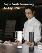 Upgraded Larger Capacity Electric Salt and Pepper Grinder Set Rechargeable - Image 8