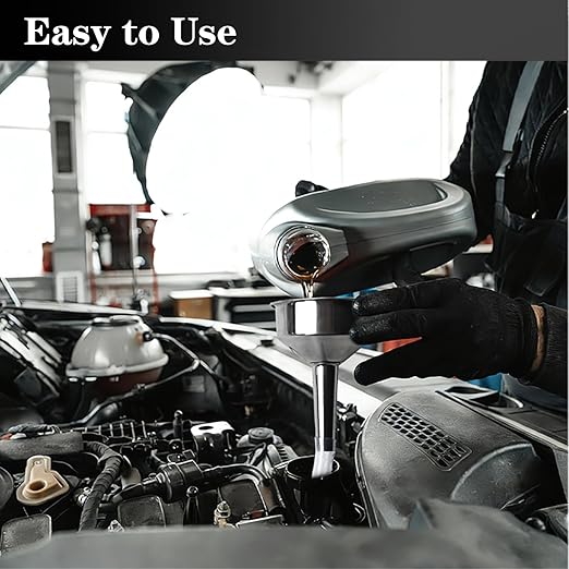 Steel Transmission Funnel for Automotive Use, Wide Mouth Oil Funnel - Image 5