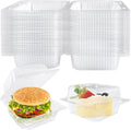 Jizvxe 50 Pcs Clear Plastic Take Out Containers, Disposable Clamshell Dessert by Jizvxe