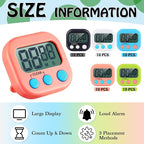 Xuhal 50 Pieces Digital Kitchen Timer Bulk, Small Magnetic Timers - Image 2