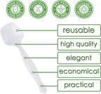 PARTY BARGAINS Disposable White Plastic Serving Spoons 8.75″ – Heavy-Duty White - Image 4