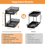 Under Sink Organizer, 2 Tier Under Sink Organizers and Storage, Adjustable - Image 5