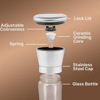 Premium Stainless Steel Sea Salt and Pepper Grinder Set of 2 - Image 2