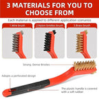 3pcs Wire Brushes for Cleaning Rust, Upgrade Wire Brush Set - Image 2