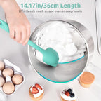 U-Taste Extra-Long 600ºF Heat Resistant Spatula Spoon: 14" Silicone Spoonula - Image 5