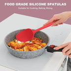 NileHome Silicone Spatula Set 6 Packs Food Grade Kitchen Utensils - Image 6