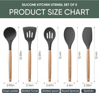 Herogo 5-Piece Cooking Utensils Set, Silicone Kitchen Utensils Set - Image 2