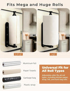 Magnetic Paper Towel Holder, One-Handed Tear Paper Towel Holder - Image 6