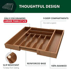 ROYAL CRAFT WOOD Luxury Bamboo Kitchen Drawer Organizer - Image 4