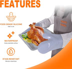 Silicone Oven Mitts, Heat Resistant Oven Gloves - Image 4