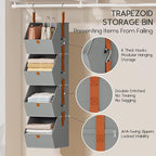 Homsorout Hanging Closet Organizer 4 Tier - Image 2