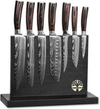 7-Piece Kitchen Knife Set with Magnetic Block by Diagsh