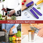 Mebotem 10 Colors Can Opener Manual Handheld Heavy Duty Hand Can Opener Smooth - Image 8