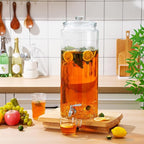 Honeydak 2 Pack 3 Gallon Glass Beverage Dispenser - Image 5