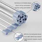 MECHEER Over The Sink Dish Drying Rack, Stainless Steel Roll Up Dish Drying - Image 3