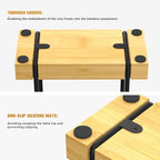 Napkin Holder for Table, Bamboo Iron Standing Napkin Dispenser for Kitchen - Image 6