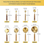 Measuring Cups and Spoons Set of 8, Kitchen/Food/Liquid/Baking - Image 6