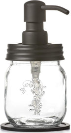 Black 12oz Mason Jar Soap and/or Lotion Dispensers - Image 2