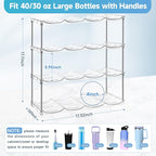 Larger Water Bottle Organizer for Stanley 40 oz Tumbler, Stackable Water Bottle - Image 3
