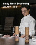 TOMEEM Upgraded Larger Capacity Electric Salt and Pepper Grinder Set - Image 8
