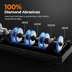 Electric Knife Sharpener, Precise 20° Diamond Knife Sharpener - Image 4