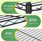 BestOffice Storage Shelves 6 Tier Metal Shelves Adjustable Garage Shelving Wire - Image 6