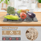 Stone Dish Drying Mat for Kitchen Counter, 15.5''x11.8'' Foldable Quick Dry - Image 6