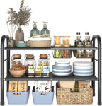 Expandable Under Sink Organizer, 2 Tier Under Sink Shelf - Image 7