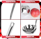 2 Pcs Kitchen Soup Ladle 304 Stainless Steel Punch Metal Luminous Heavy Ladell - Image 5