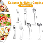 Patelai Serving Utensils Set Include Stainless Steel Large Spoons Slotted - Image 2