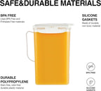 LocknLock Aqua Fridge Door Water Jug | Clear Pitcher | BPA Free Plastic Pitcher - Image 6