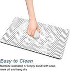 Rnivvi Coffee Mat, Hide Stain Rubber Backed Absorbent Dish Drying Pad - Image 5