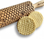BEEHIVE Embossing Rolling Pin by ALGISCRAFTS
