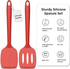 Coukre 2 Pack Silicone Spatula Set, High Heat Resistant, BPA Free Kitchen - Image 3