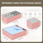 DIMJ Drawer Organizer for Clothing, 18 Pack Fabric Drawer Organizer Bins - Image 5