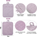 Pot Holders Yarn-Dyed Set of 3 Non Slip Silicone Kitchen Lines Heat Resistant - Image 2